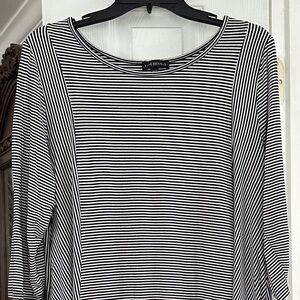 Lane Bryant Striped Black and White Women's Top Sz 18/20